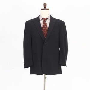 Coppley 42R Navy Solid 2-Button Sport Coat Blazer Jacket O502